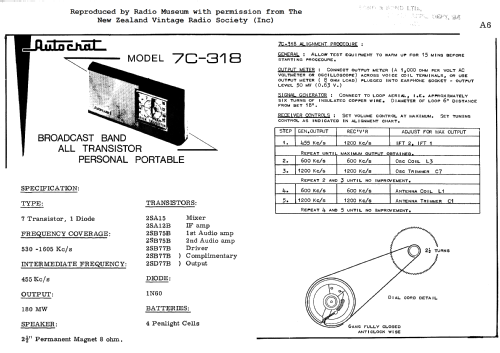 Seven Transistor 7C-318; Autocrat Radio Ltd.; (ID = 2979368) Radio