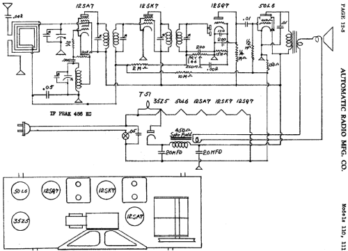 110 ; Automatic Radio Mfg. (ID = 451258) Radio