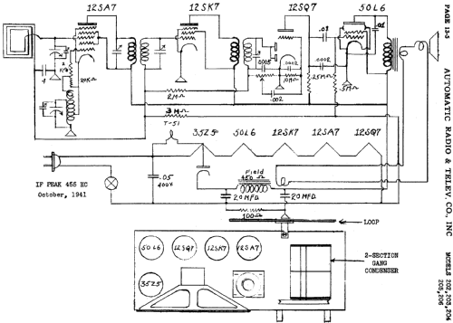 205 ; Automatic Radio Mfg. (ID = 451317) Radio