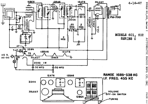 602 ; Automatic Radio Mfg. (ID = 451331) Radio