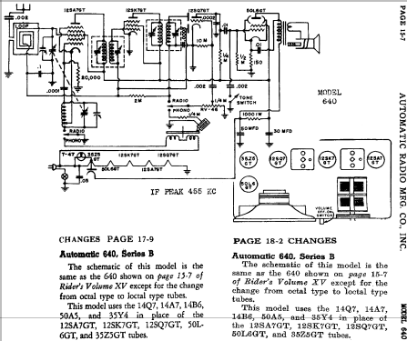 640 ; Automatic Radio Mfg. (ID = 451624) Radio