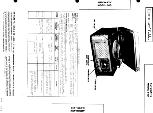 640 ; Automatic Radio Mfg. (ID = 515794) Radio