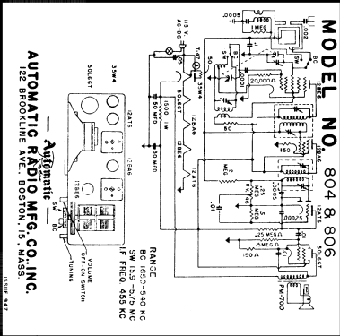 804 ; Automatic Radio Mfg. (ID = 722210) Radio