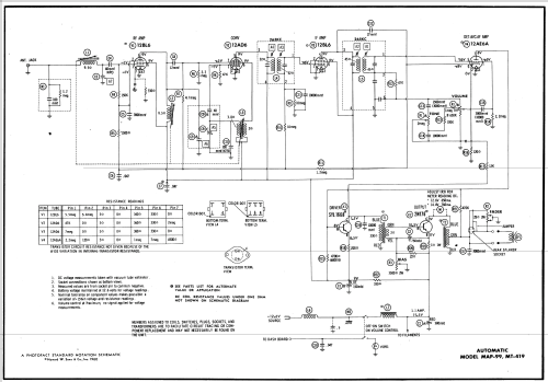 MT-419 Automatic; Automatic Radio Mfg. (ID = 542144) Car Radio