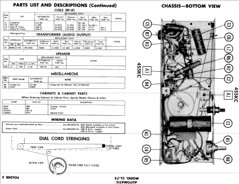 CL-75 ; Automatic Radio Mfg. (ID = 590001) Radio