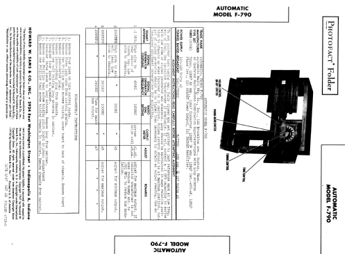 F790 ; Automatic Radio Mfg. (ID = 873476) Radio