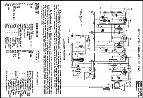 M20 ; Automatic Radio Mfg. (ID = 375090) Radio