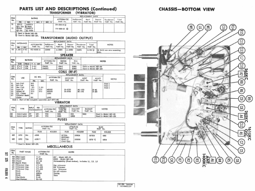 MP-126 ; Automatic Radio Mfg. (ID = 2330556) Car Radio