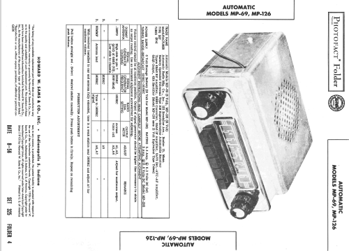 MP-126 ; Automatic Radio Mfg. (ID = 2330558) Car Radio