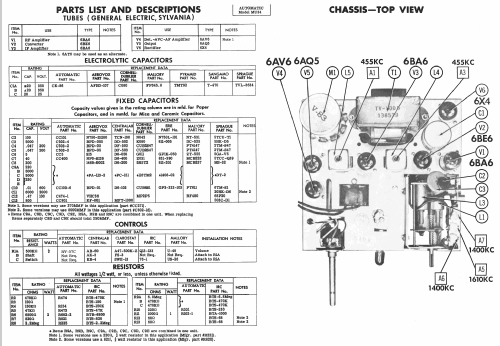 MU34 ; Automatic Radio Mfg. (ID = 2286505) Car Radio