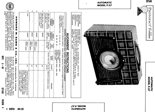 P-57 ; Automatic Radio Mfg. (ID = 558038) Radio