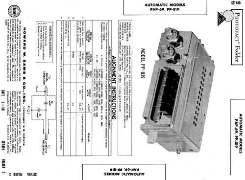 PAP-69 ; Automatic Radio Mfg. (ID = 586832) Car Radio