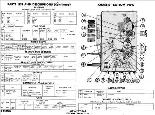 PAP-69 ; Automatic Radio Mfg. (ID = 586835) Car Radio