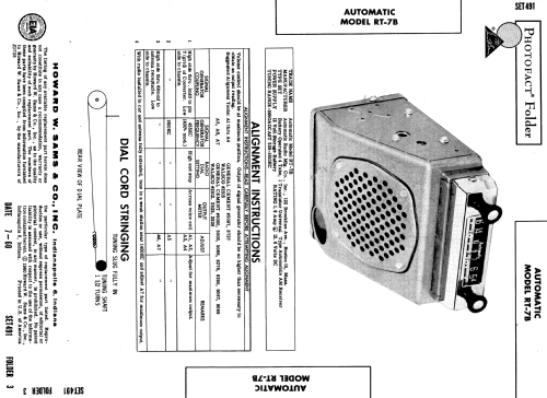 RT-7B ; Automatic Radio Mfg. (ID = 591315) Car Radio