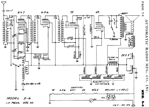 S-6 ; Automatic Radio Mfg. (ID = 451032) Radio