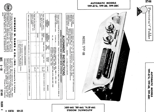 TPP-88C ; Automatic Radio Mfg. (ID = 561479) Car Radio