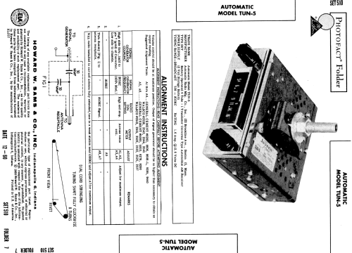 TUN-5 ; Automatic Radio Mfg. (ID = 516024) Car Radio