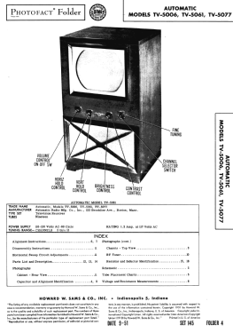 TV-5006; Automatic Radio Mfg. (ID = 2956115) Television