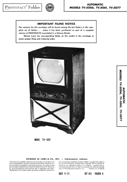 TV-5006; Automatic Radio Mfg. (ID = 2956116) Television