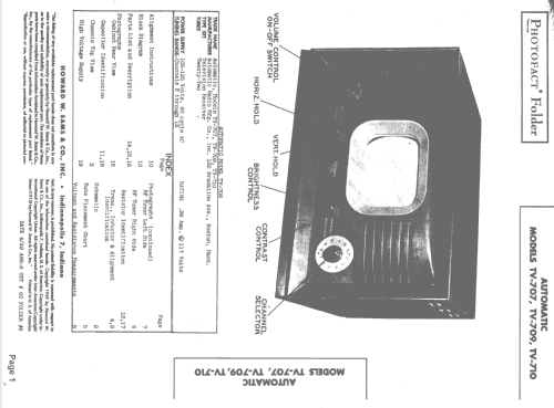 TV-707 ; Automatic Radio Mfg. (ID = 1527200) Television