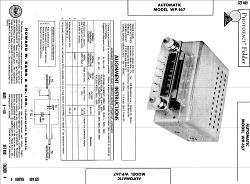 WP-167 ; Automatic Radio Mfg. (ID = 580463) Car Radio