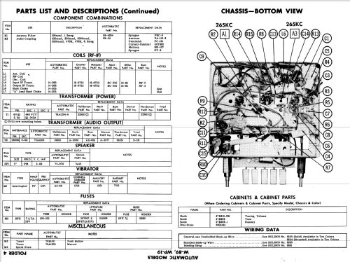 WP-19 ; Automatic Radio Mfg. (ID = 557041) Car Radio