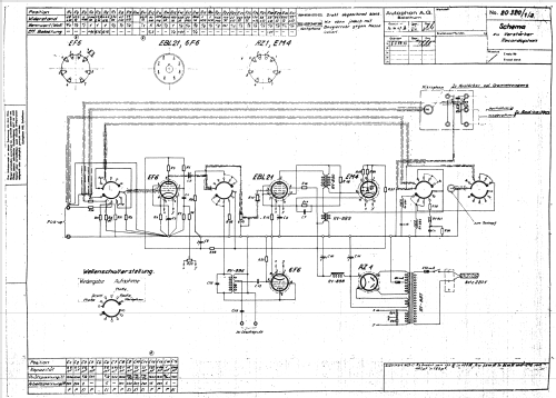 Recordophon Drahttongerät m. Plattenspieler; Autophon AG inkl. (ID = 1057936) Reg-Riprod