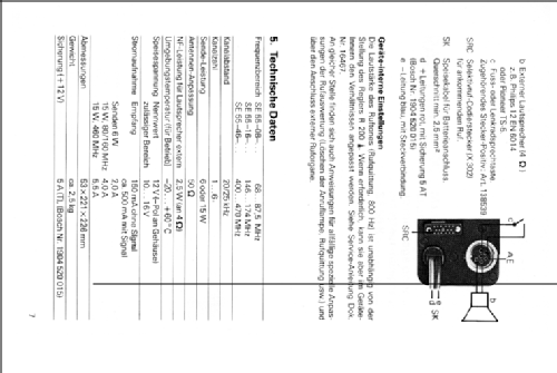 Radiovox SE-55K; Autophon AG inkl. (ID = 1235288) Commercial TRX