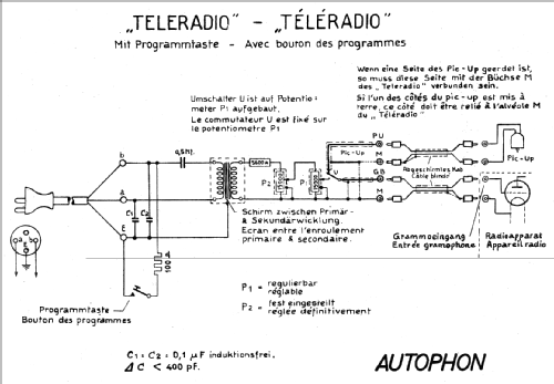 Teleradio ; Autophon AG inkl. (ID = 16552) Wired-W