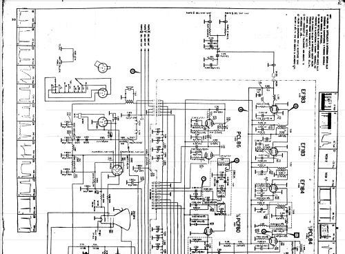 883 Television Autovox Spa; Roma, Build 1962, 2 Schematics, 14 Tubes 