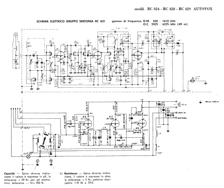 Autoradio RC 424; Autovox SPA; Roma (ID = 2956169) Autoradio