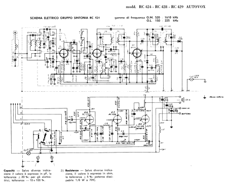 Autoradio RC 429; Autovox SPA; Roma (ID = 2956171) Car Radio