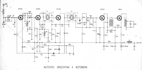 Autovox Argentina a Botonera ; Winco S.A.I.C.F.I. y (ID = 2660012) Car Radio