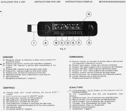 Falcon RE277; Autovox SPA; Roma (ID = 1749731) Car Radio