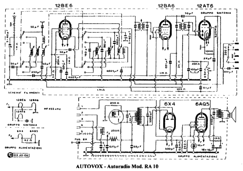 RA10; Autovox SPA; Roma (ID = 823419) Car Radio