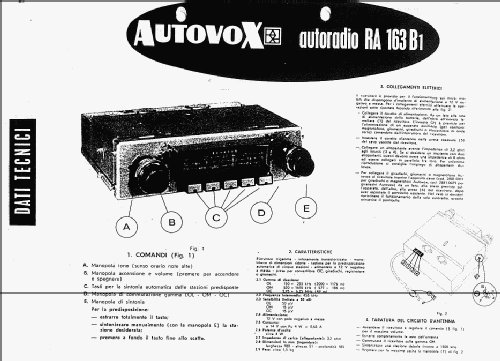 RA163B1; Autovox SPA; Roma (ID = 954479) Car Radio