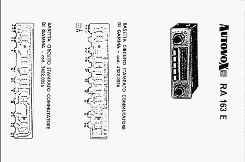 RA163E; Autovox SPA; Roma (ID = 954472) Car Radio