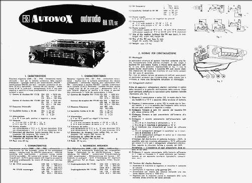 RA171/SE; Autovox SPA; Roma (ID = 955387) Car Radio