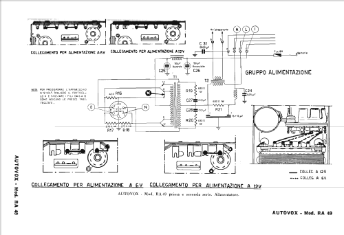 RA49/LA; Autovox SPA; Roma (ID = 2465522) Car Radio