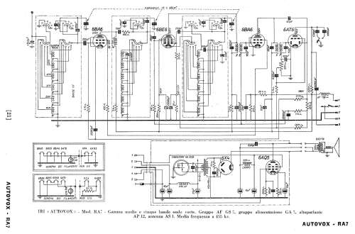 RA7/F; Autovox SPA; Roma (ID = 506123) Car Radio