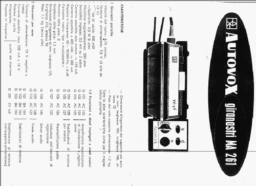 Yé-yé MA 261; Autovox SPA; Roma (ID = 956030) R-Player