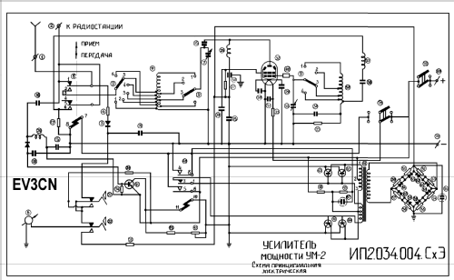 Leistungsverstärker UM-2 {УМ-2}; B-8865 V8865 post (ID = 331651) Ampl. HF