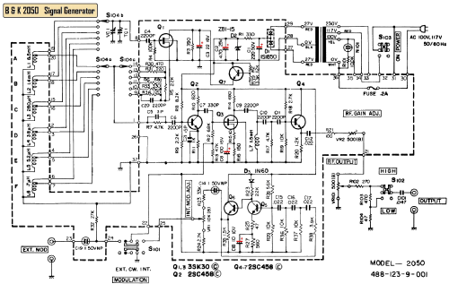 RF Signal Generator 2050 ; B&K Precision, (ID = 1588694) Equipment