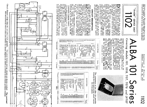 Alba 101B; Alba Brand Balcombe (ID = 1023084) Radio