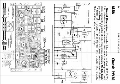Alba 8002S Ch= PW36; Alba Brand Balcombe (ID = 772639) Radio