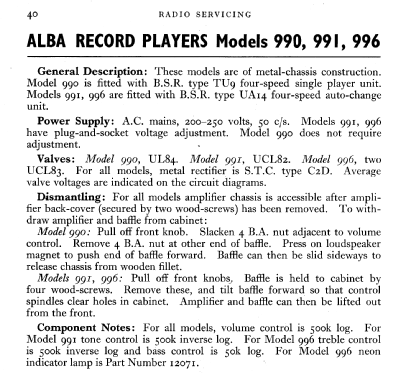 Alba 991; Alba Brand Balcombe (ID = 593943) R-Player