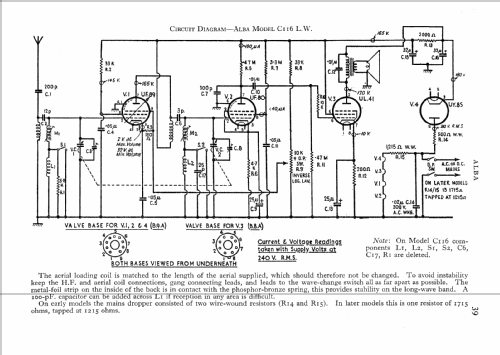 Alba C116; Alba Brand Balcombe (ID = 562036) Radio