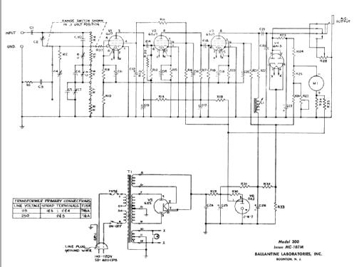 Electronic Voltmeter 300; Ballantine (ID = 629377) Ausrüstung