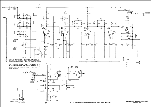 Sensitive Electronic Voltmeter 300D; Ballantine (ID = 629696) Equipment