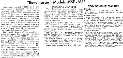 Duette 455E; Bandmaster: Sydney (ID = 1948580) Radio